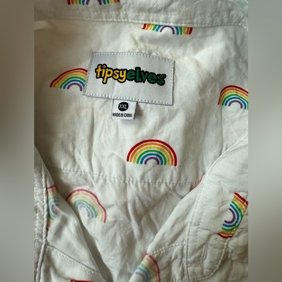 Tipsy Elves Rainbow Button Down - Picture 2 of 7